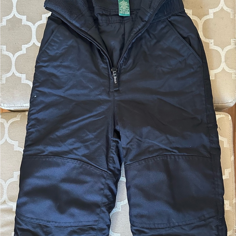 Kids Black Snow Pants